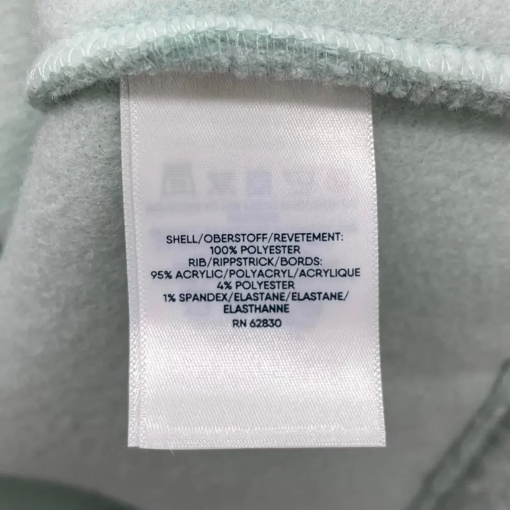 Land’s End Mint Green Cozy Boucle Fleece Pullover‎